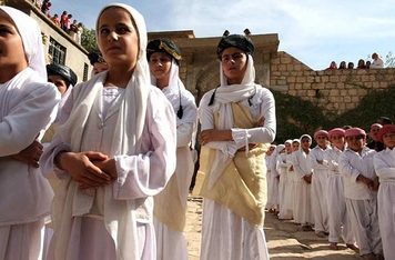 The Yezidi name for the Pole Star is <i>al-Qud</i>. The sanjak represents this same rotating sky-pole or <i>axis mundi</i> and is equated to Taus Melek, the peerless Peacock Angel.